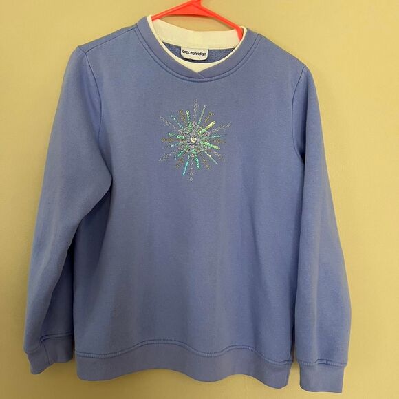 Breckenridge Women's Blue Sweatshirt - Picture 1 of 4